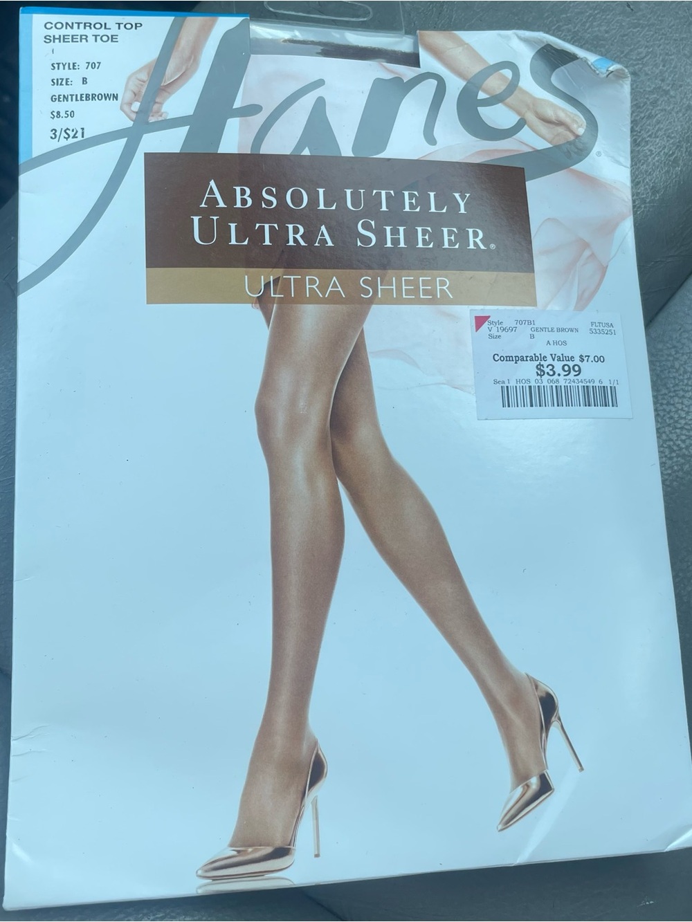Absolutely Ultra Sheer Pantyhose in Gentle Brown Womens medium